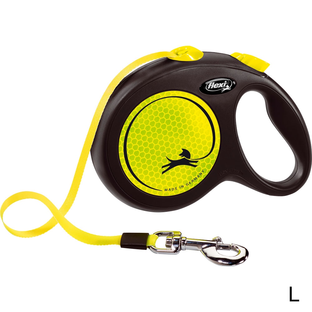 Reflective leash  New Neon Flexi