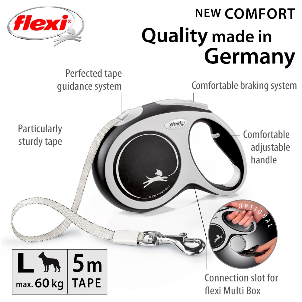 Leash  New Comfort L 5m Flexi