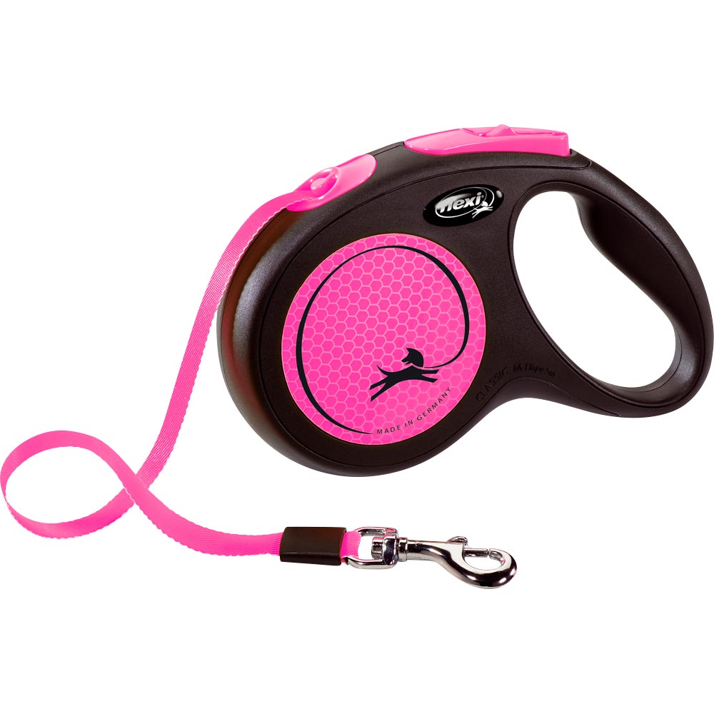 Reflective leash  New Neon M Flexi