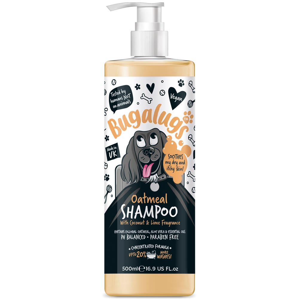 Dog shampoo  Oatmeal & Aloe 500ml Bugalugs