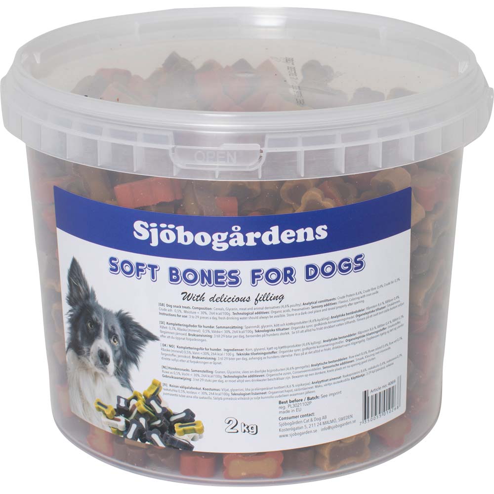 Dog treat  Mini bone XXL hink 2kg Sjöbogården