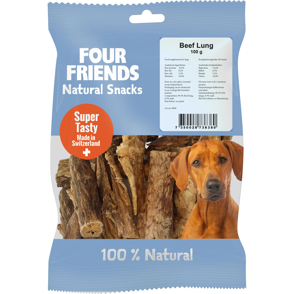 Natural dog chew  Beef Lung 100 g FourFriends