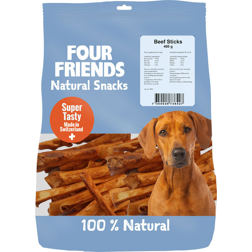 Natural dog chew  Beef Sticks 400 g FourFriends
