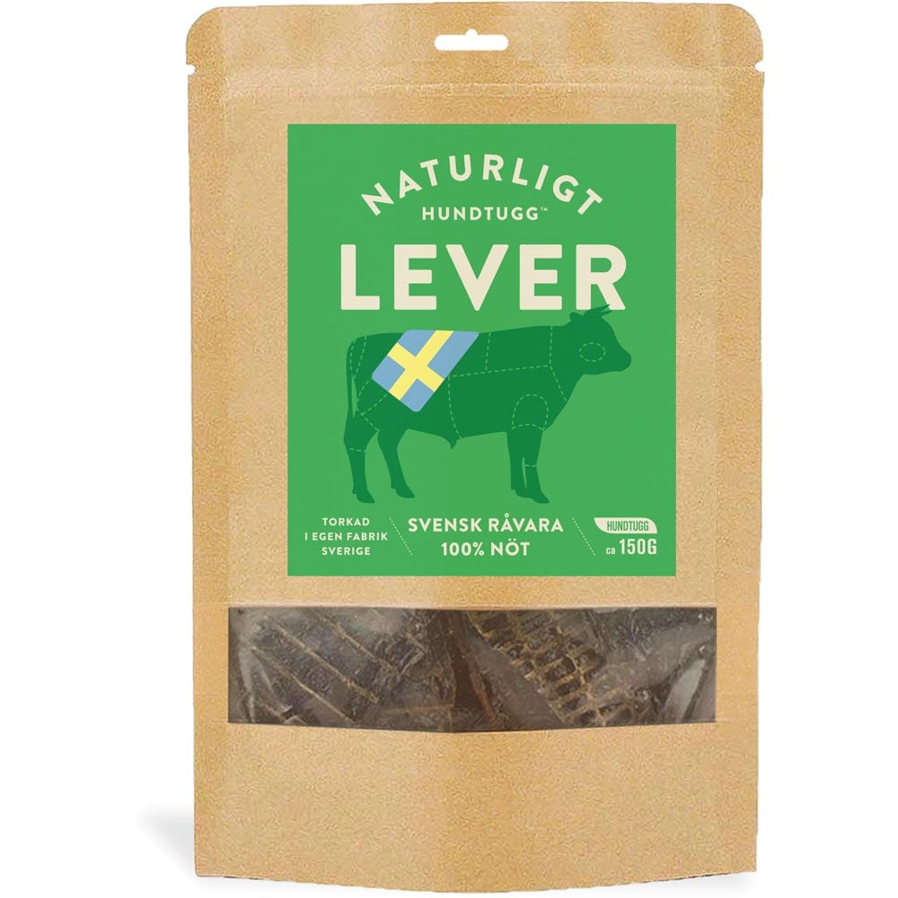 Dog treat  Beef liver 150g Naturligt Hundtugg