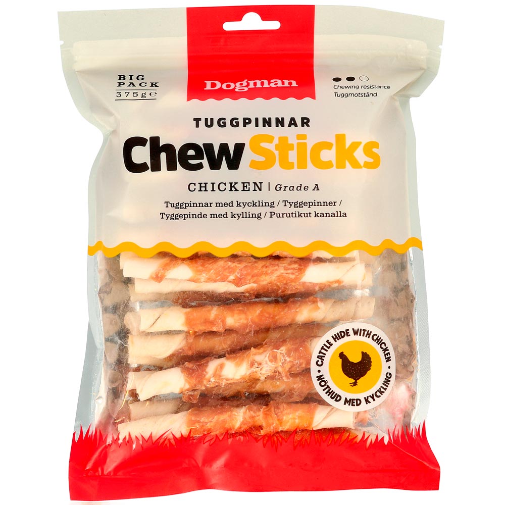 Dog chew  Tuggpinnar med kyckling 30-p Dogman