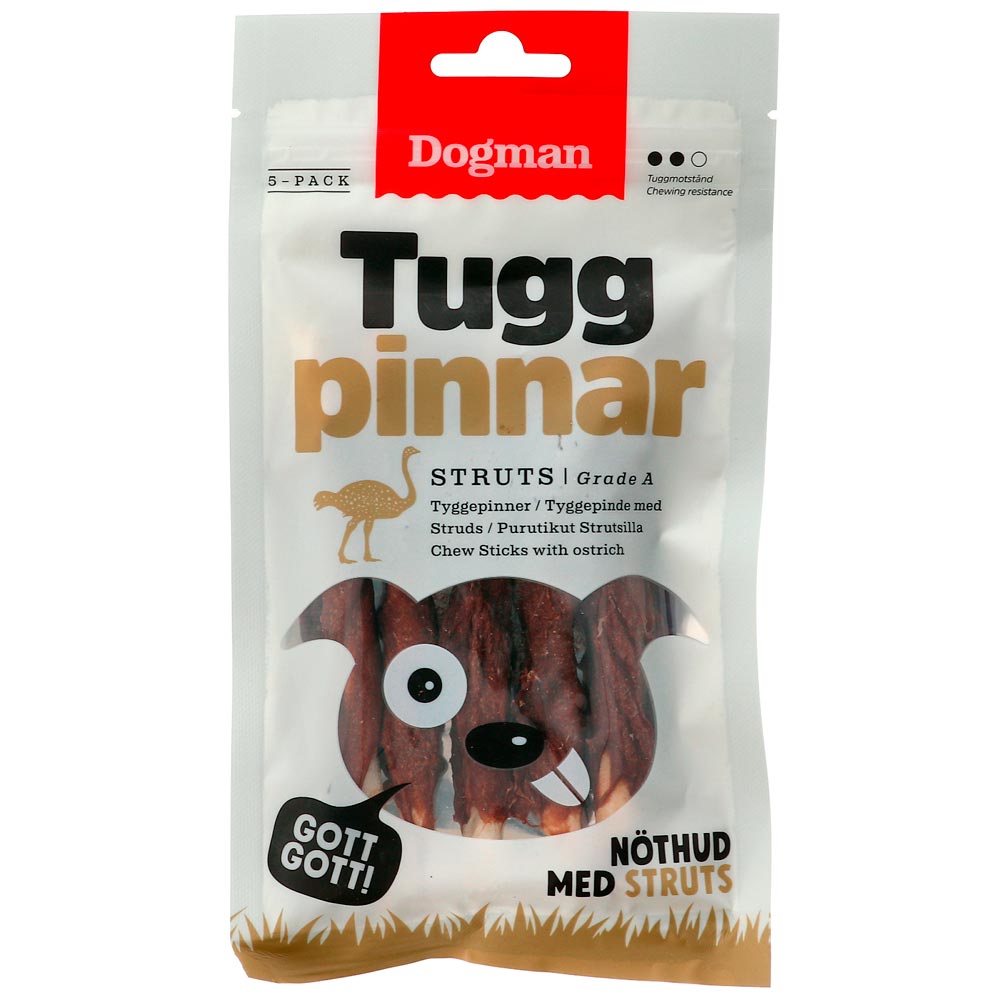 Dog chew  Tuggpinnar struts 12,5 cm Dogman