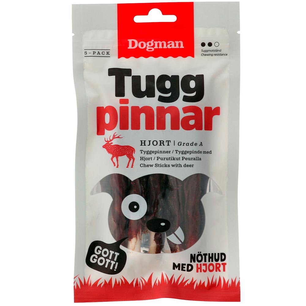 Dog chew  Tuggpinnar hjort 12,5cm Dogman