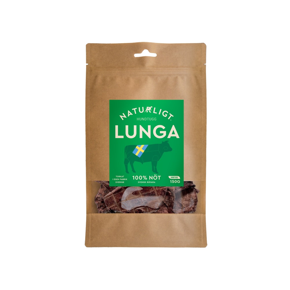Dog chew  Nötlunga 150g Naturligt Hundtugg