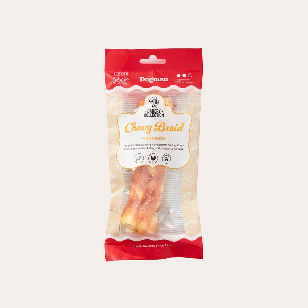 Dog chew  Chewy Braid Chicken Dogman
