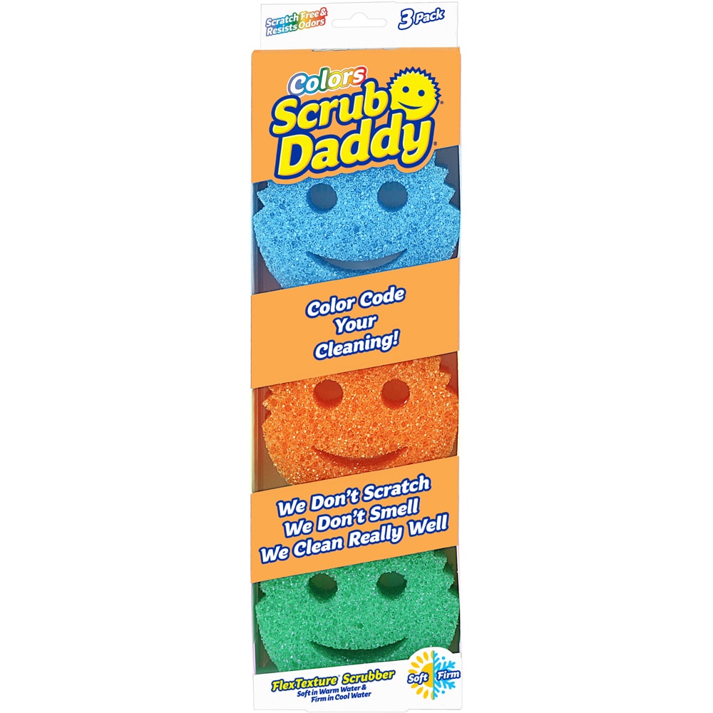 Cleaning sponge  Colour 3-pack Scrub Daddy