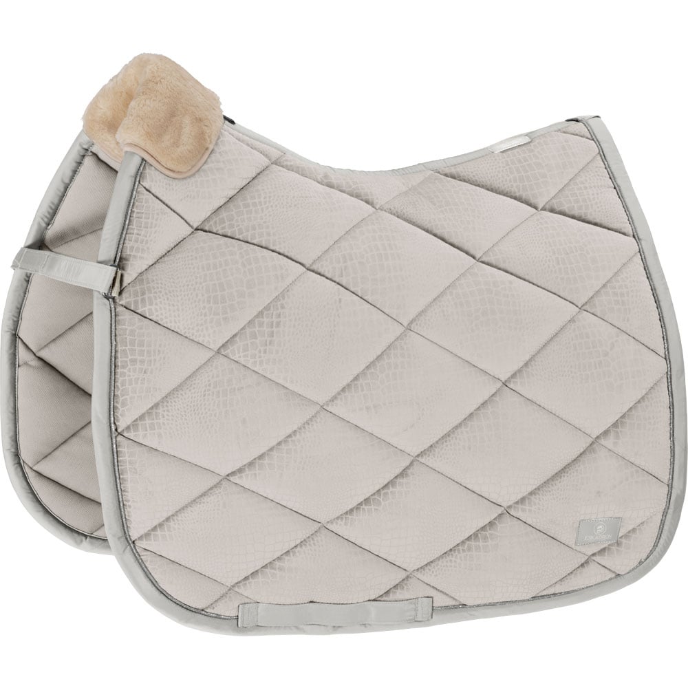 Dressage saddle blanket  Platinum Velvet Croco Eskadron