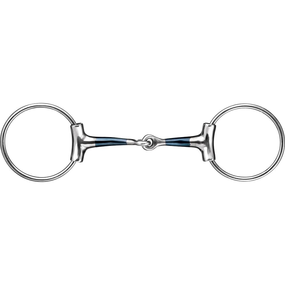 Metalab Stainless Steel Hard Rubber 17 Mm Loose Ring Snaffle 