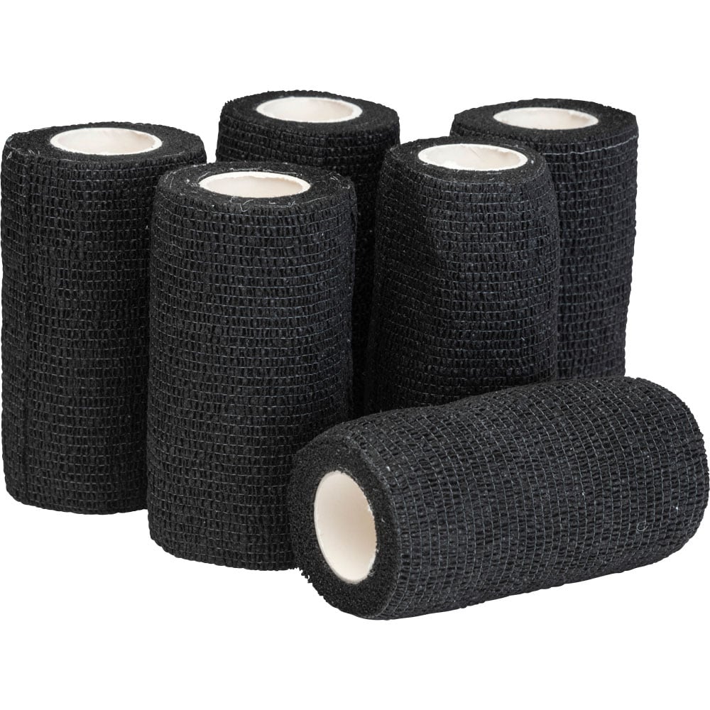 Cohesive bandage 6-pack Black Fairfield®