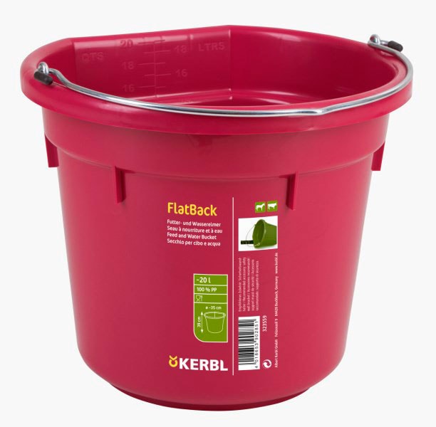 Bucket with flat side 20 L Kerbl