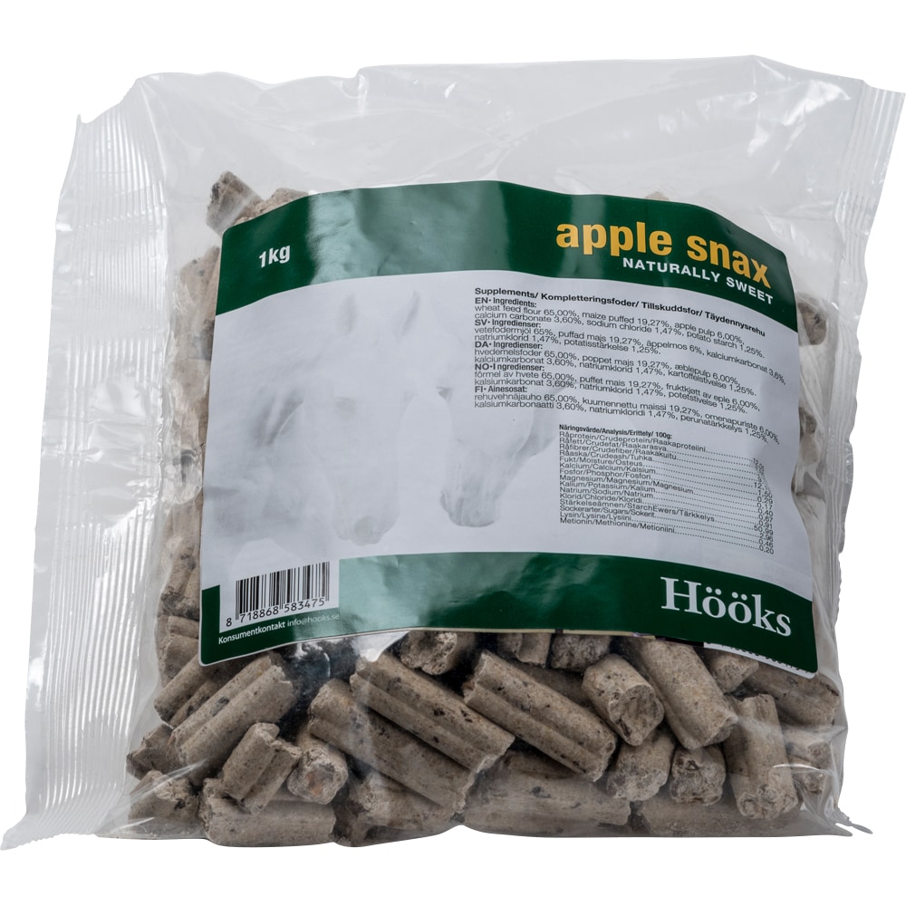 Horse treats  Apple snax natural 1 kg Hööks