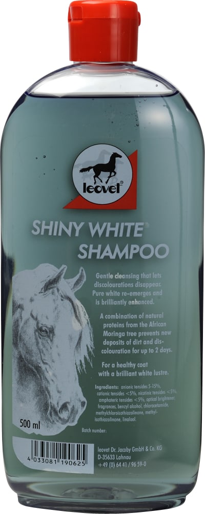 White horse shampoo  Shiny White Shampoo leovet®