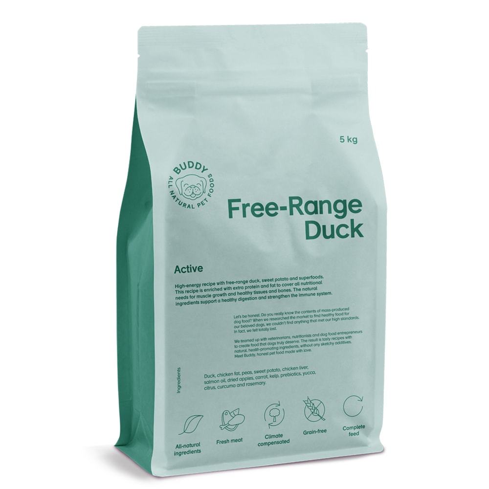 Dog food 5 kg Free-Range Duck BUDDY - Hööks