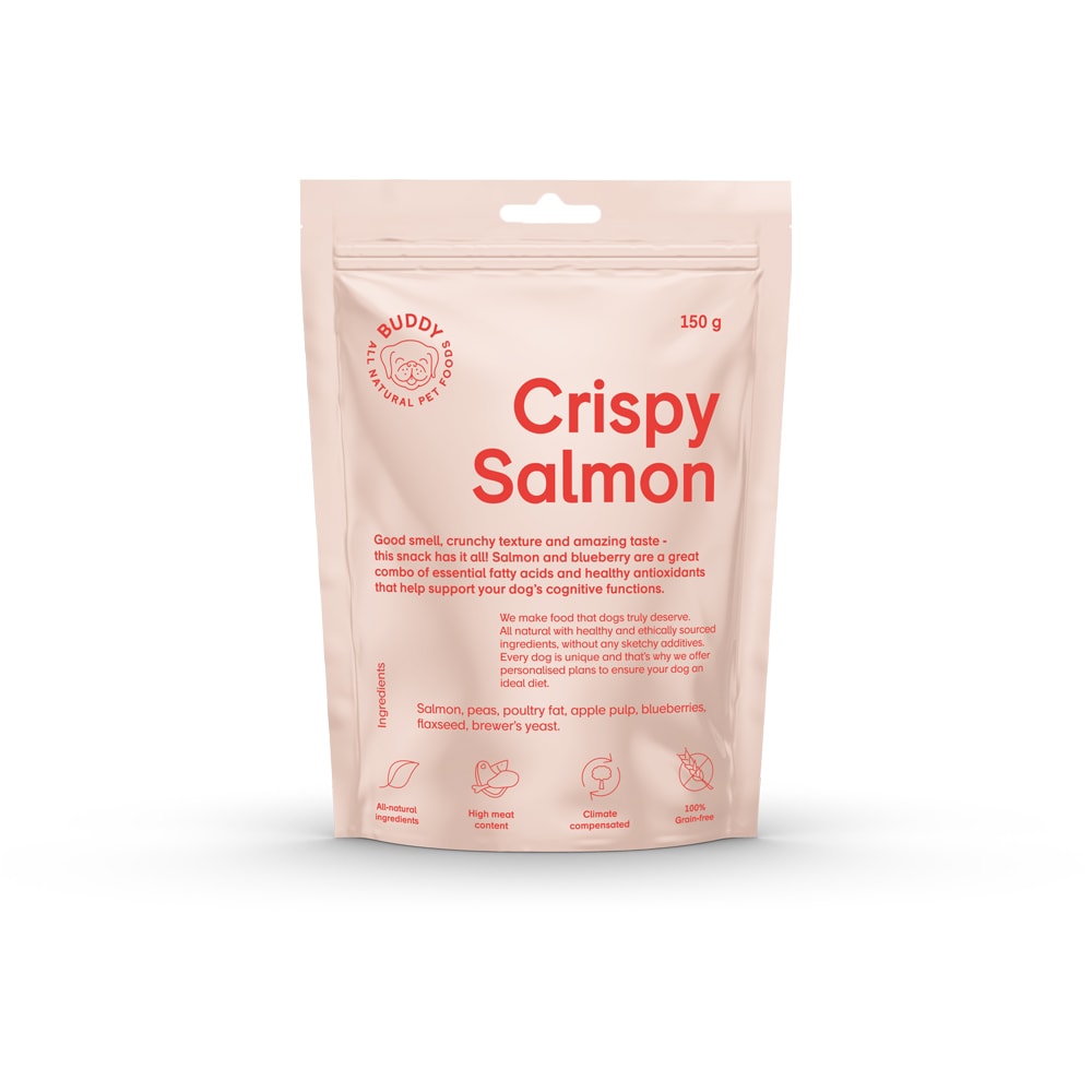 Dog treat 150 g Crunchy Snack Salmon BUDDY