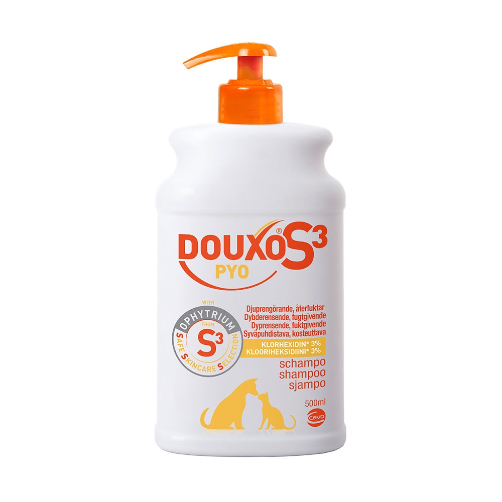 Dog shampoo 500 ml S3 Pyo schampo Douxo