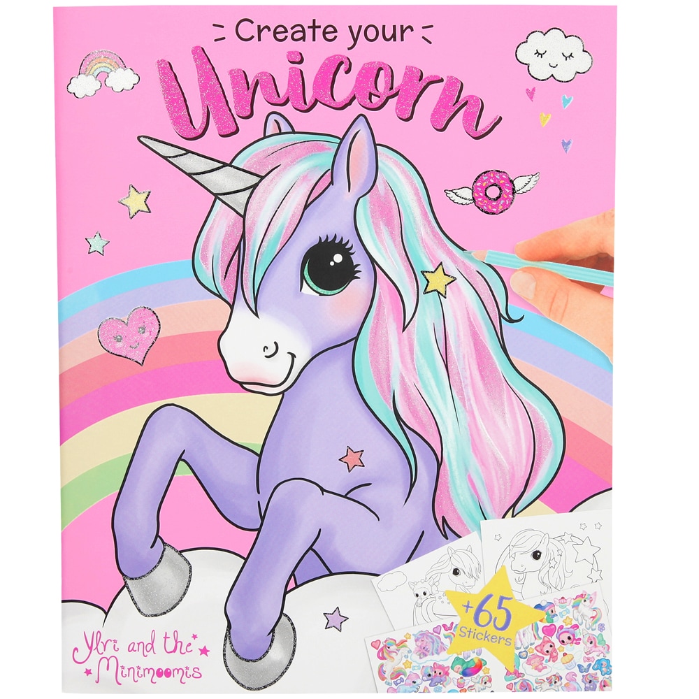 Coloring book  Create your unicorn Miss Melody